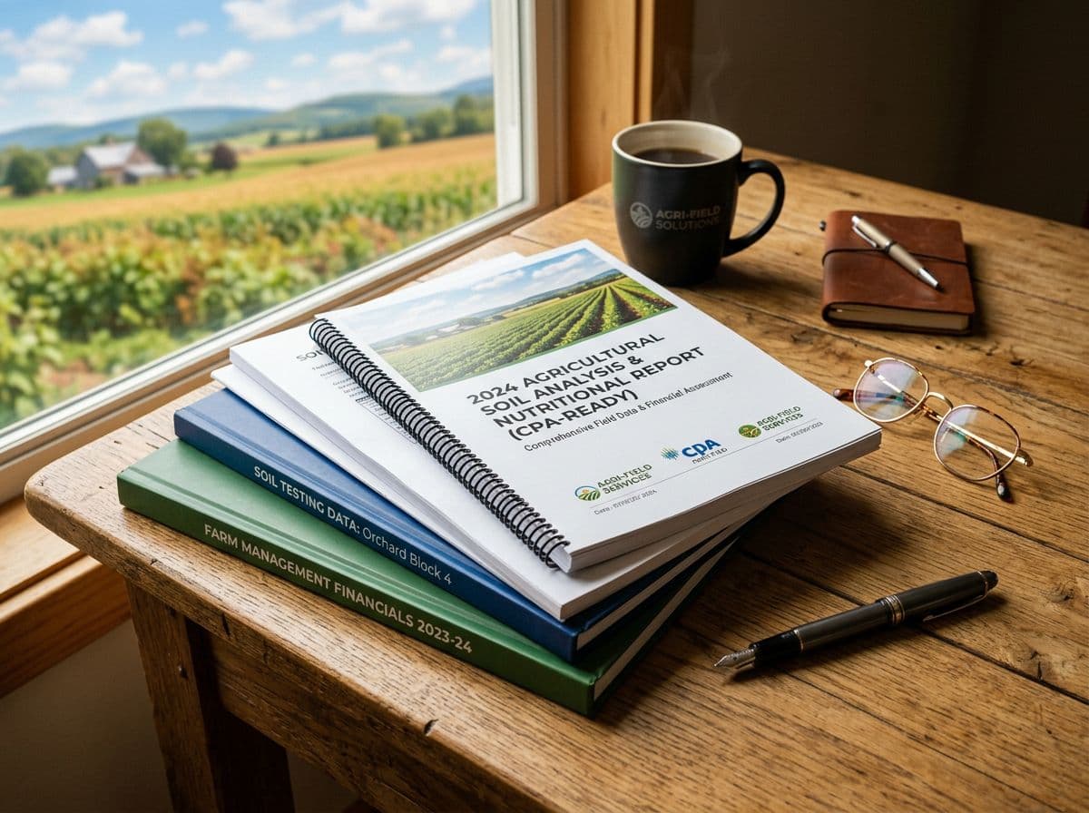 Professional bound reports on a desk ready for CPA review